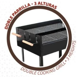 Barbecue Au Charbon De Bois Portable Aktive Double Grill -Camping En Plein Air barbecue au charbon de bois portable aktive double grill 2