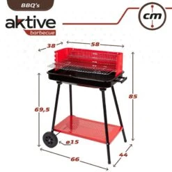 Barbecue Portable Au Charbon De Bois Pour 4 Niveaux Aktive 12 Barbecue Portable Au Charbon De Bois Pour 4 Niveaux Aktive -Camping En Plein Air barbecue portable au charbon de bois pour 4 niveaux aktive 5