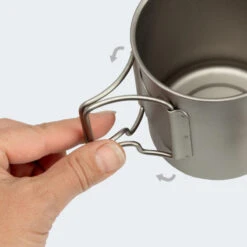 Batterie De Cuisine De Camping Set | Casseroles + Fourchette/Cuillère | Titane 12 Batterie De Cuisine De Camping Set | Casseroles + Fourchette/Cuillère | Titane -Camping En Plein Air batterie de cuisine de camping set casseroles fourchettecuillere titane 5