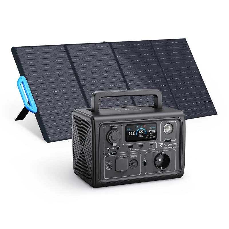 BLUETTI Générateur Électrique EB3A+PV200 268Wh/600W LiFePO4 Batterie Pour Voyage 1 BLUETTI Générateur Électrique EB3A+PV200 268Wh/600W LiFePO4 Batterie Pour Voyage