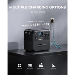 BLUETTI Générateur Électrique Portable AC180 1152Wh Batterie LiFePO4 Pour Voyage -Camping En Plein Air bluetti generateur electrique portable ac180 1152wh batterie lifepo4 pour voyage 3