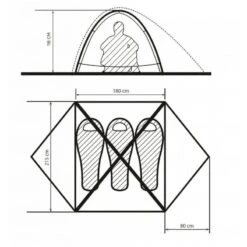 Borzhava 3 Alu - Tente Légère - 3 Personnes - Jaune -Camping En Plein Air borzhava 3 alu tente legere 3 personnes jaune 4