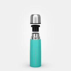 Quechua Bouteille Isotherme Inox 0,4L Avec Gobelet Pour La Randonnée - Turquoise 17 Quechua Bouteille Isotherme Inox 0,4L Avec Gobelet Pour La Randonnée - Turquoise -Camping En Plein Air bouteille isotherme inox 04l avec gobelet pour la randonnee turquoise 7