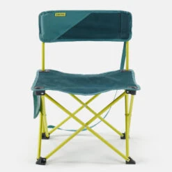 Quechua CHAISE BASSE PLIANTE DE CAMPING MH100 Jaune -Camping En Plein Air chaise basse pliante de camping mh100 jaune 4
