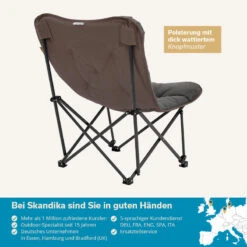 Chaise De Camping Pliante - Mala - Sac De Transport - Rembourrée - Max. 135 Kg -Camping En Plein Air chaise de camping pliante mala sac de transport rembourree max 135 kg 5