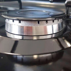 MPM Cuisinière à Gaz Portable Pour Le Camping Avec 3 Feux Couvercle Smile -Camping En Plein Air cuisiniere a gaz portable pour le camping avec 3 feux couvercle smile 4