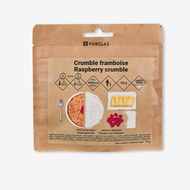 Dessert Lyophilisé - Crumble Framboise - 50 G 1 Dessert Lyophilisé - Crumble Framboise - 50 G