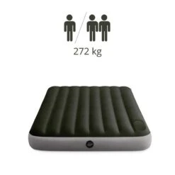 Intex Downy Full Airbed - Lit Gonflable - 191x137x25cm - Avec Accessoires -Camping En Plein Air downy full airbed lit gonflable 191x137x25cm avec accessoires 2