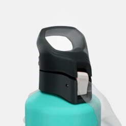 Quechua Gourde Alu 1L Avec Bouchon à Ouverture Rapide Pour La Randonnée - Vert -Camping En Plein Air gourde alu 1l avec bouchon a ouverture rapide pour la randonnee vert 4