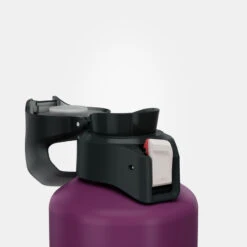 Quechua Gourde Alu 1L Avec Bouchon à Ouverture Rapide Pour La Randonnée - Violet -Camping En Plein Air gourde alu 1l avec bouchon a ouverture rapide pour la randonnee violet 6