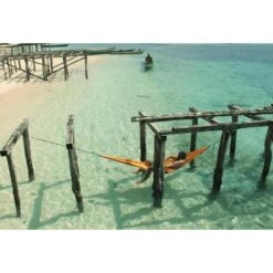 TICKET TO THE MOON Hamac TTTM Compact Jaune Foncé -Camping En Plein Air hamac tttm compact jaune fonce 3