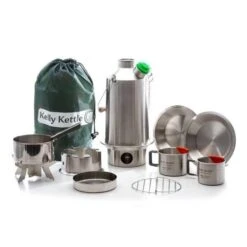 Kelly Kettle Kit 'Base Camp' Ultime - Acier Inoxydable NOUVEAU -Camping En Plein Air kelly kettle kit base camp ultime acier inoxydable nouveau 3
