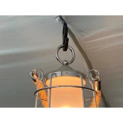 Lampe Lanterne De Camping LED Kiruna - Rechargeable - USB - Bambou - Style Rétro -Camping En Plein Air lampe lanterne de camping led kiruna rechargeable usb bambou style retro 3