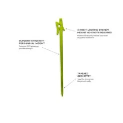 Nemo Equipment Airpin Tent Pegs - 4 Pièces -Camping En Plein Air nemo equipment airpin tent pegs 4 pieces 4