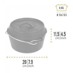 Petromax Dutch Oven FT1-1QT - Sans Pieds -Camping En Plein Air petromax dutch oven ft1 1qt sans pieds 2
