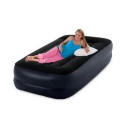 Intex Pillow Rest Raised Twin - Lit Gonflable - 191x99x42cm - Compris Les Accessoires -Camping En Plein Air pillow rest raised twin lit gonflable 191x99x42cm compris les accessoires 2
