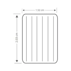 Intex Prestige Downy Jr. Twin Airbed - Lit Gonflable - 191x152x25cm - Avec Accessoires -Camping En Plein Air prestige downy jr twin airbed lit gonflable 191x152x25cm avec accessoires 3