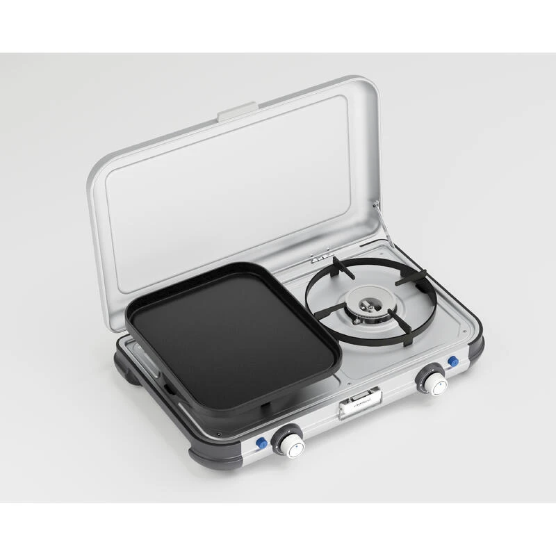 Campingaz Réchaud De Camping à Gaz 2 Feux Camp & Grill - Plancha, Grill Et Wok 2 Campingaz Réchaud De Camping à Gaz 2 Feux Camp & Grill - Plancha, Grill Et Wok – Image 2