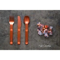 SET 3 COUVERTS MAGNÉTIQUES MAGWARE - CAMPING BIVOUAC - ALUMINUM DUR - AVEC ÉTUI -Camping En Plein Air set 3 couverts magnetiques magware camping bivouac aluminum dur avec etui 3