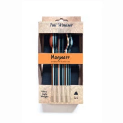 SET COMPLET DE 5 JEUX DE 3 COUVERTS MAGNÉTIQUES CAMPING EN ALUMINUM DUR - ÉTUI -Camping En Plein Air set complet de 5 jeux de 3 couverts magnetiques camping en aluminum dur etui 3