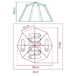 Tente Coleman Octagon Blackout 8 -Camping En Plein Air tente coleman octagon blackout 8 5