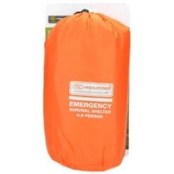 HIGHLANDER Tente D'urgence Abri De Survie 4-5 Personnes - Orange -Camping En Plein Air tente durgence abri de survie 4 5 personnes orange 4