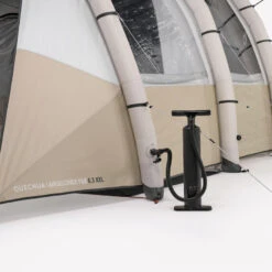 Quechua Tente Gonflable De Camping - Air Seconds 6.3 XXL F&B - 6 Personnes - 3 Chambres -Camping En Plein Air tente gonflable de camping air seconds 63 xxl f and b 6 personnes 3 chambres 4