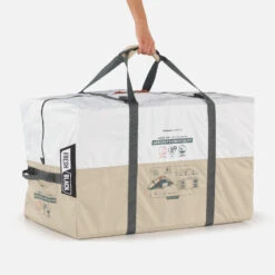 Quechua Tente Gonflable De Camping - Air Seconds 8.4 F&B - 8 Places - 4 Chambres -Camping En Plein Air tente gonflable de camping air seconds 84 f and b 8 places 4 chambres 4